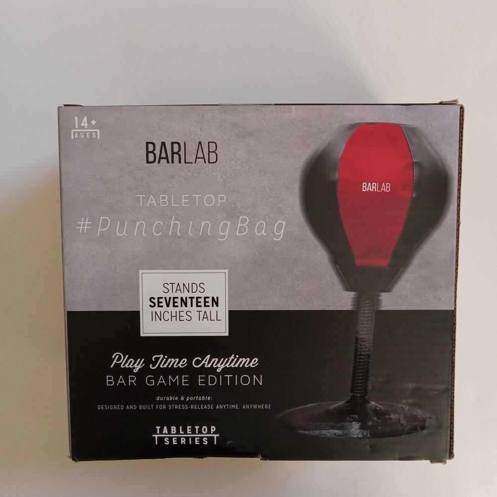 Tabletop punching bag, stress release